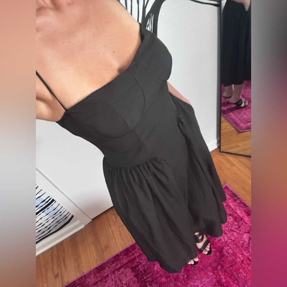 ✨Elegant Black Women's Dress With Pockets ✨